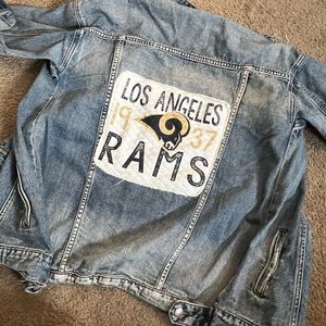 HANDMADE DENIM JEAN JACKET LA RAMS
